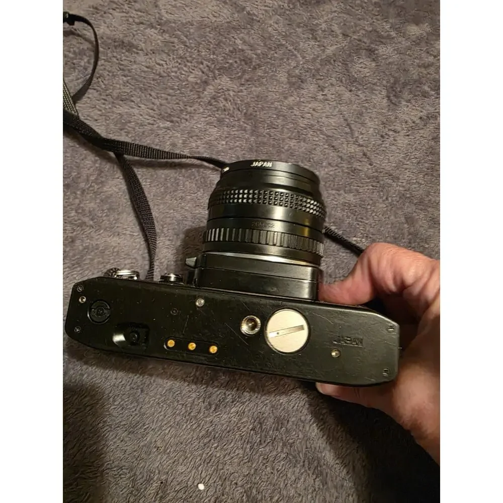 Vintage Sears KSX 35mm SLR Film Camera w/ 50mm Lens Case For Parts Repair